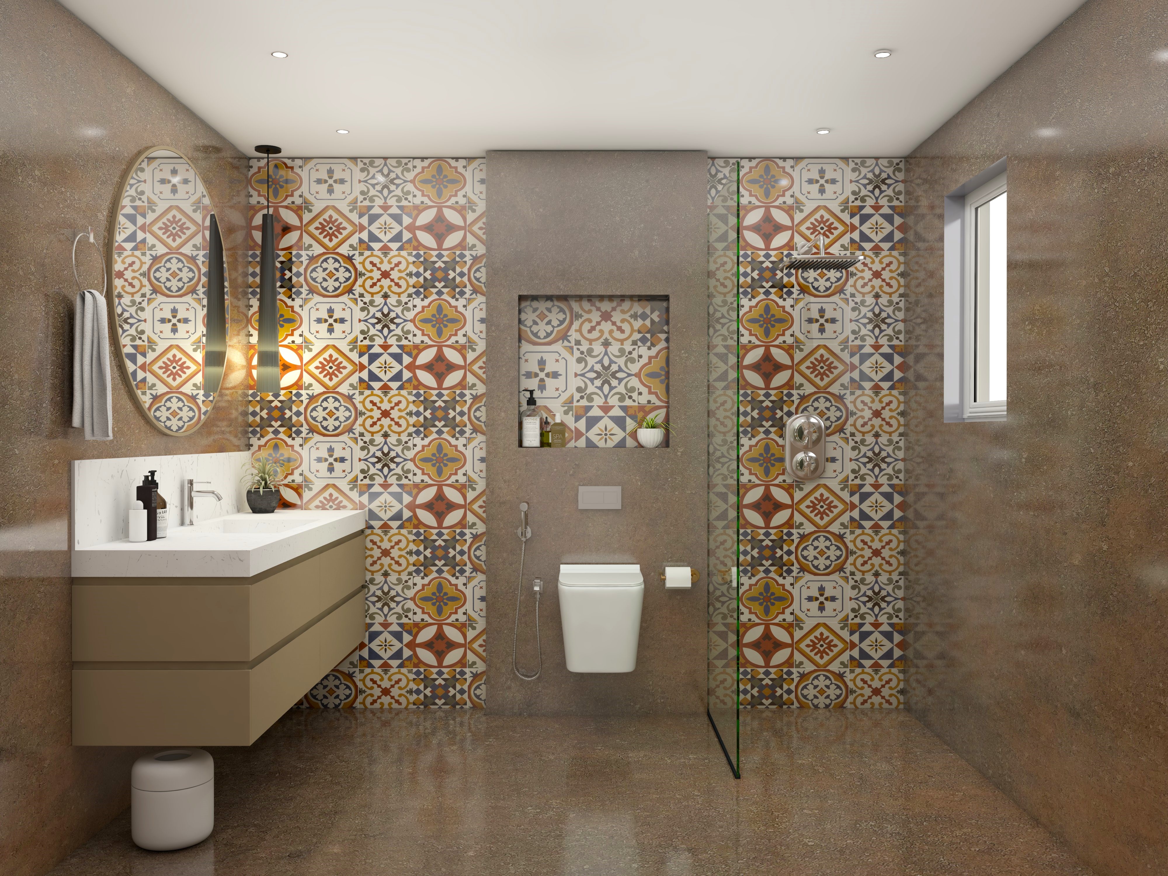 Anti-Skid Bathroom Floor 300x300